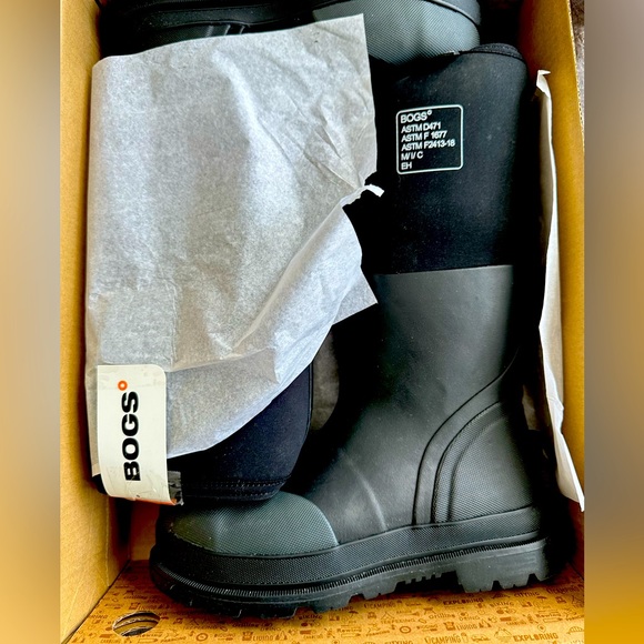 Bogs Shoes New 8 Bogs Mens Tall Industrial Steel Toe Work